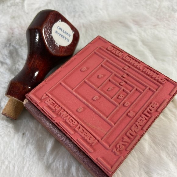 Granny Nanny's Quilting Gadgets Packet of 1 Rubber Stamp Quilting from 1991 New - Picture 4 of 6